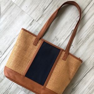 Thirty one little dreamer tote natural straw